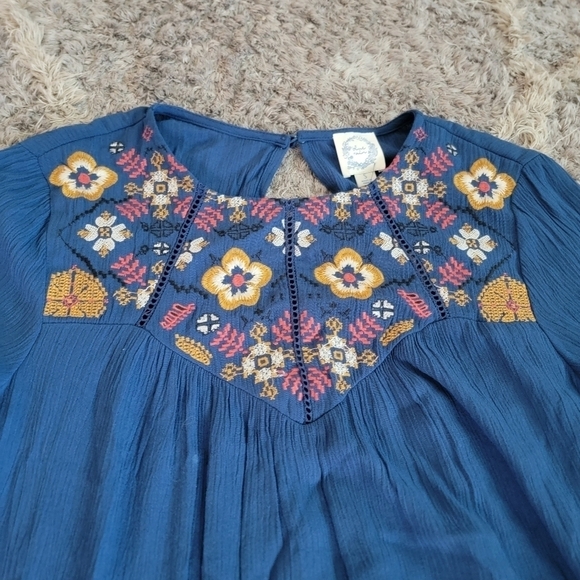 NWT Blue Rain Boho Dress S - Picture 2 of 11